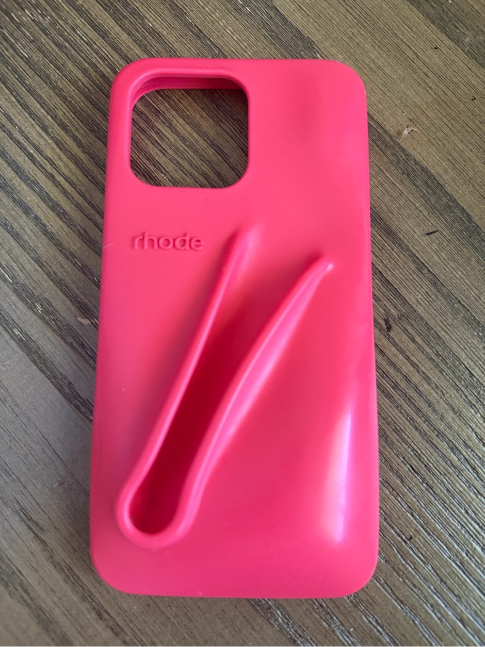RHODE Hot Pink Silicone iPhone Case with Built-In Grip
